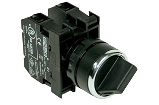 B Series Plastic 2NO (0-I) 90° Selector Stay Put 22 mm Control Unit